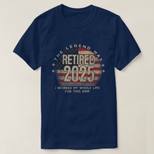 Retirement 2025 Retired Not My Problem Anymore T-Shirt