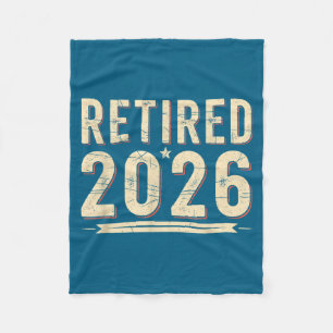 Retirement 2026 Countdown Retired Ly Dom  Fleece Blanket