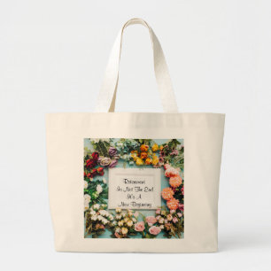 Retirement A New Beginning  Large Tote Bag
