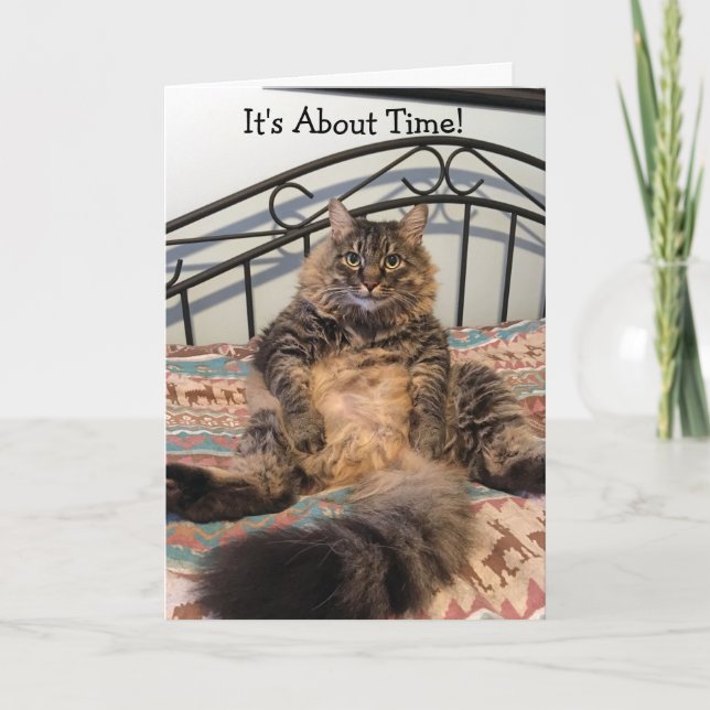 Retirement About Time Kimber Cat Card (Front)