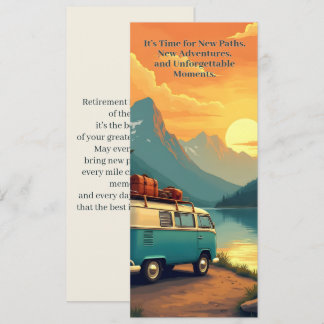 Retirement Adventure Camper Mountain Sunset Scene
