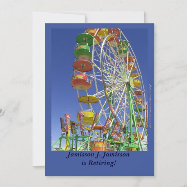 Retirement Announcement, Ferris Wheel Announcement (Front)