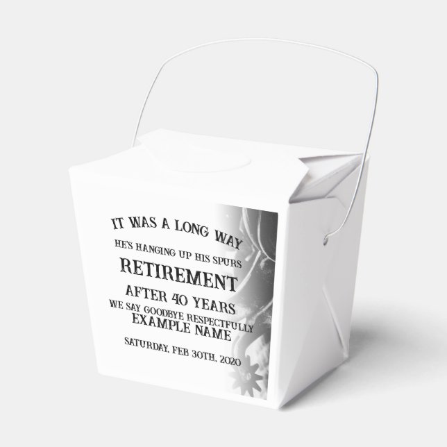 Retirement announcement with old spurs favour box (Front Side)