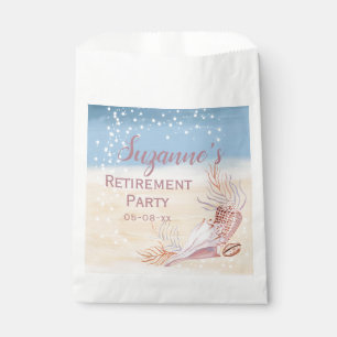Retirement Beach Coastal Party Favour Bag