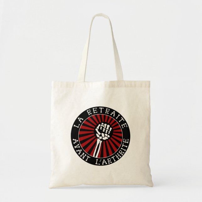 RETIREMENT BEFORE ARTHRITIS! TOTE BAG (Front)