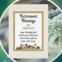 Retirement Blessings for Friend Card