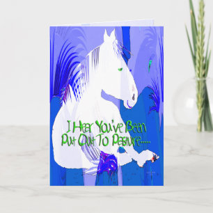 Retirement Blues Greeting Card