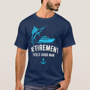 Retirement Boat Fishing Funny Fisherman Design T-Shirt