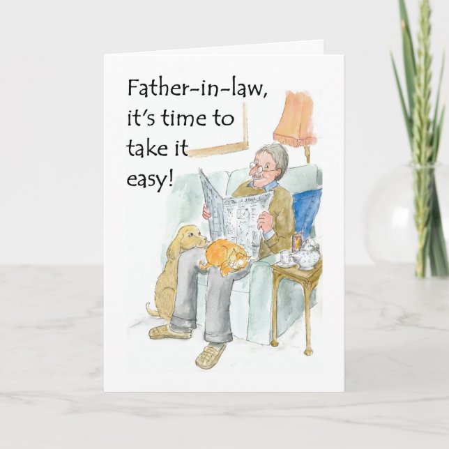 Retirement Card for a Father-in-law (Front)