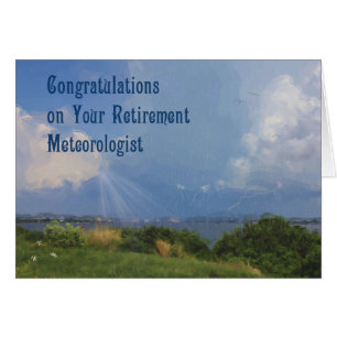 Retirement Card for a Meteorologist