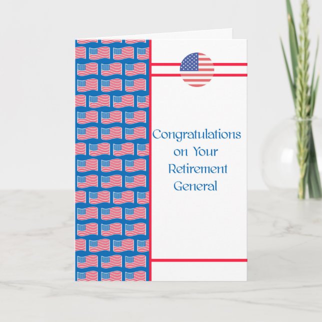 Retirement Card for General (Front)