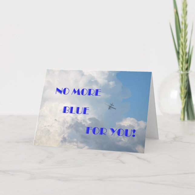 Retirement Card from the Airlines (Front)