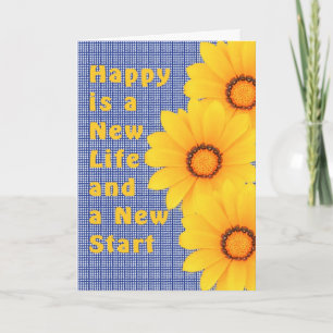 Retirement Card with Cheerful Yellow Flowers
