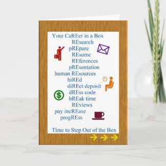 Retirement Career in a Box Greeting Card