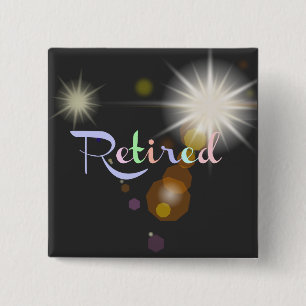 Retirement Celebration 15 Cm Square Badge
