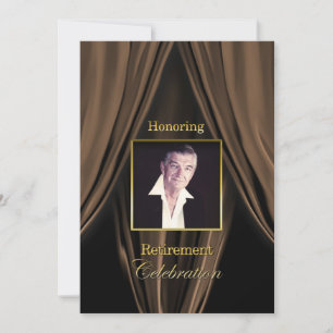 RETIREMENT CELEBRATION INVITATION - PHOTO INSERT