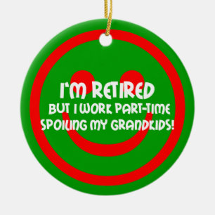 retirement ceramic tree decoration