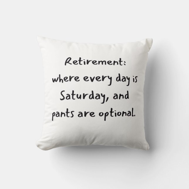 Retirement christmas  cushion (Front)