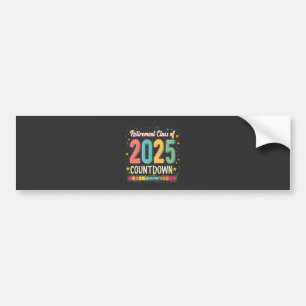 Retirement Class of 2025 in Process Graduation Bumper Sticker