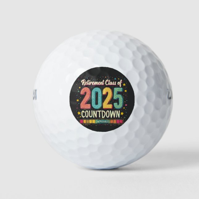 Retirement Class of 2025 in Process Graduation  Golf Balls (Front)