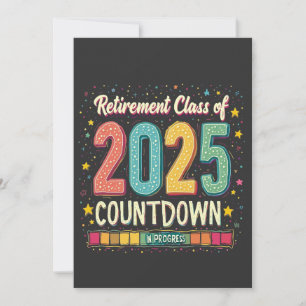 Retirement Class of 2025 in Process Graduation Holiday Card