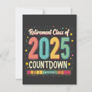 Retirement Class of 2025 in Process Graduation Holiday Card