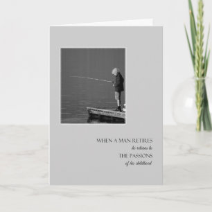 Retirement Congratulations Card / Fishing