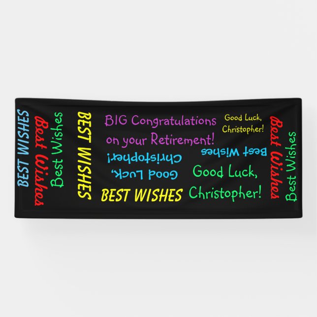 Retirement Congratulations Fun Banner (Horizontal)