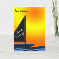 Retirement Congratulations-Sail Away