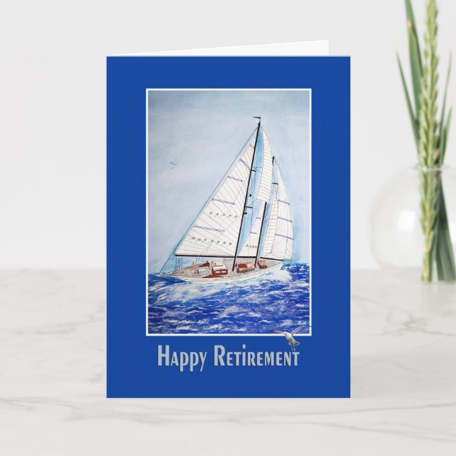 Retirement Congratulations with Sailboat  Card (Front)