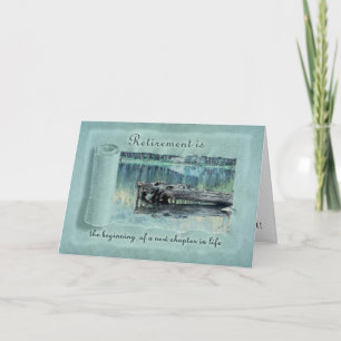 Retirement Congratulations Woods Lake Card