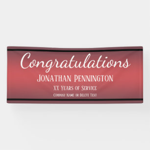 Retirement Congratulations Years of Service Banner