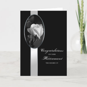 RETIREMENT CONGRATULTIONS - ELEGANT ROSE CARD