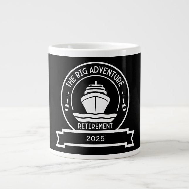 RETIREMENT CRUISE LARGE COFFEE MUG (Front)