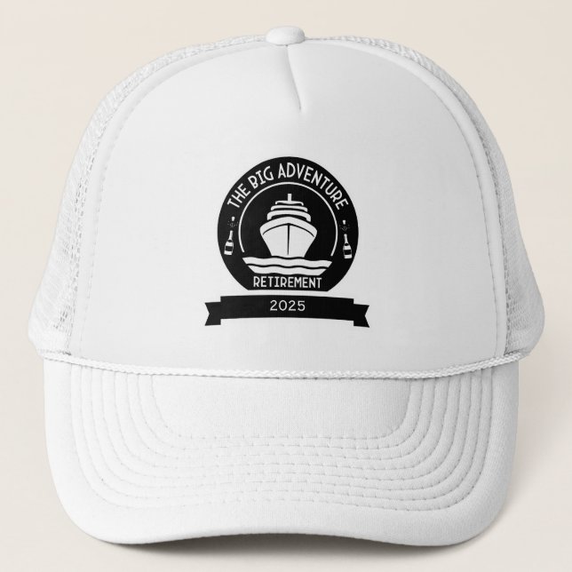 RETIREMENT CRUISE TRUCKER HAT (Front)