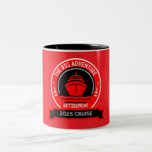 RETIREMENT CRUISE Two-Tone COFFEE MUG