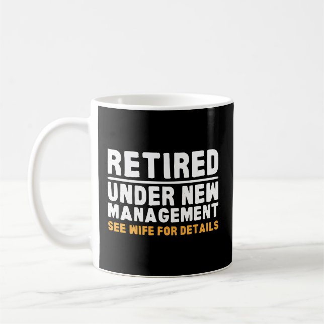 Retirement Dad Retiring Party Humour Mens Retireme Coffee Mug (Left)