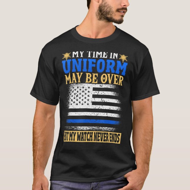 Retirement Deputy Sheriff Retired Police Officer T-Shirt (Front)