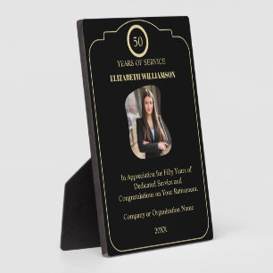 Retirement Employee Years Of Service Photo Awards Plaque