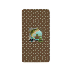 Retirement Fishing Chocolate Mini Candy Wrapper Label