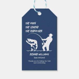 Retirement Fishing the Rodfather Big Fish Gift Tags