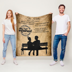 Retirement Fleece Blanket