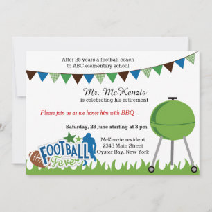 Retirement football coach invitation