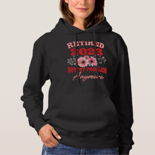 Retirement For Women 2023 Cute Pink Retired 2023 Hoodie