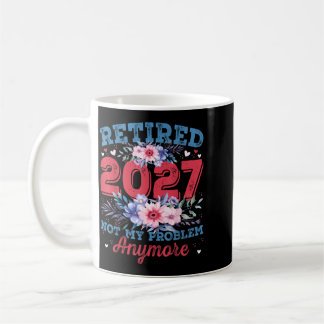 Retirement For Women 2027 Retired 2027 Cute Pink Coffee Mug