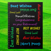 Retirement FUN Black Colourful Memory Book