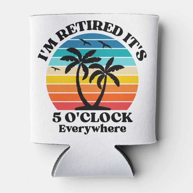 RETIREMENT FUNNY CAN COOLER (Front)
