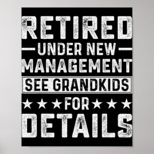 Retirement Gag Party Retired Under New Management Poster