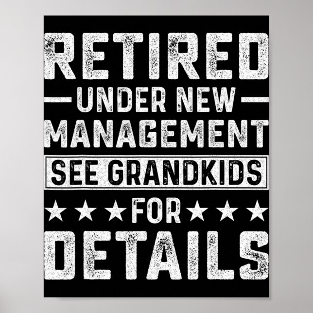 Retirement Gag Party Retired Under New Management  Poster (Front)
