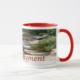 Retirement Garden Waterfall Cascade Ringer Mug